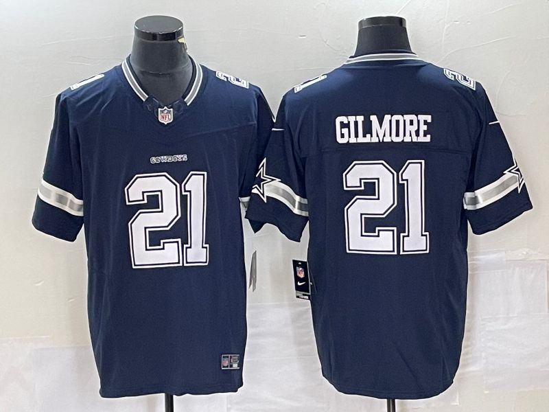 Men Dallas Cowboys #21 Gilmore Blue Nike Vapor Limited 2023 NFL Jerseys->dallas cowboys->NFL Jersey